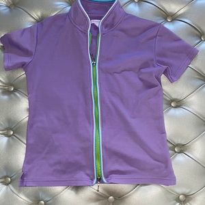 Cute purple zip-up top 💜
